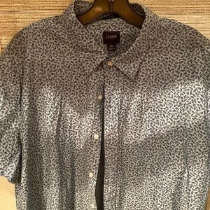 Mens j crew slim fit shirt in stretch cotton